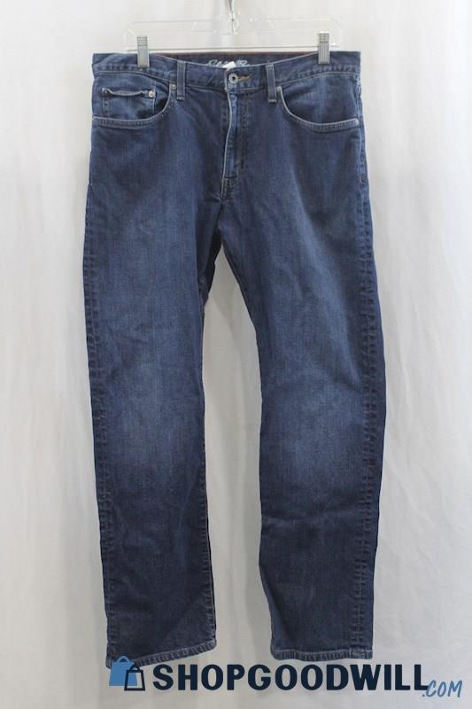 Eddie Bauer Men's Blue Straight Leg Jean SZ 34x32