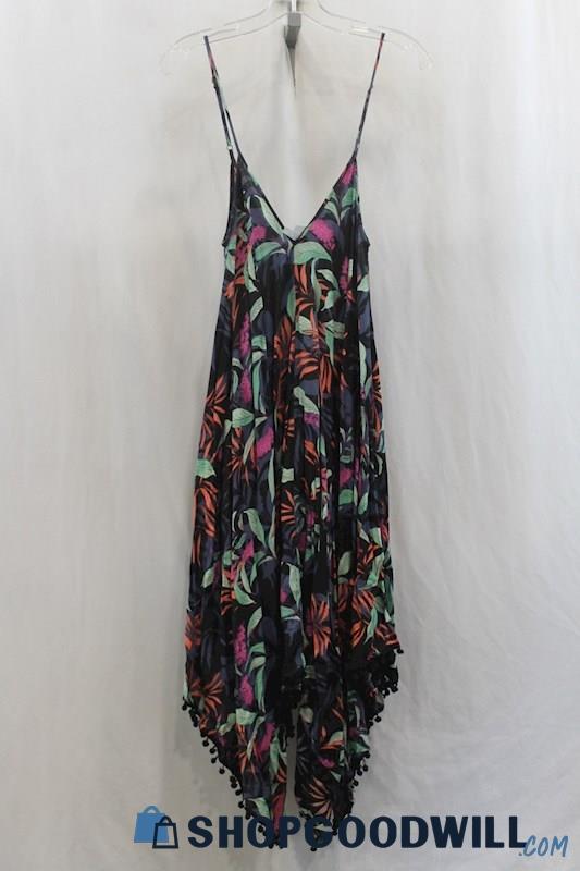 Goa Women's Multicolor Tropical Print Beach Cover Up SZ XL