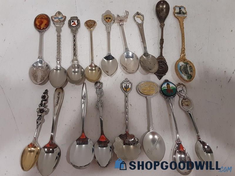 Lot of Collector Spoons From Travels 