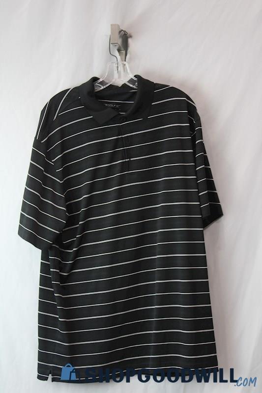 Nikes Men's Black and White Polo sz XL