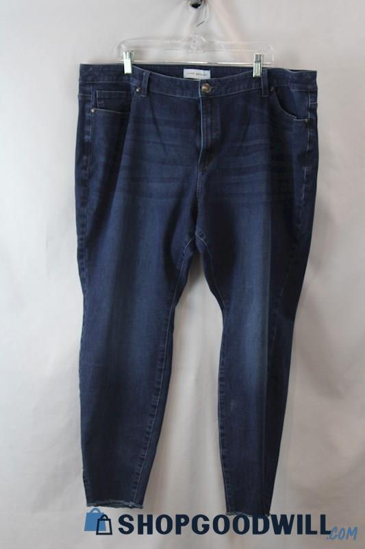 Lane Bryant Women's Blue Skinny Ankle Jeans sz 24