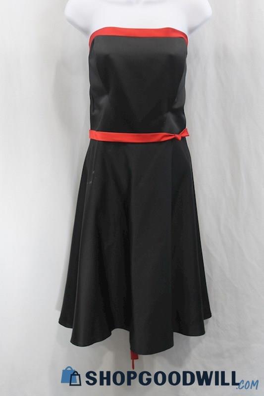 Raylia Women's Black/Red Tube Mini Dress SZ 20