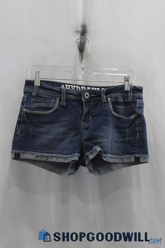 NWT Hydraulic Women's Blue Wash Cuffed Denim Short SZ 11/12