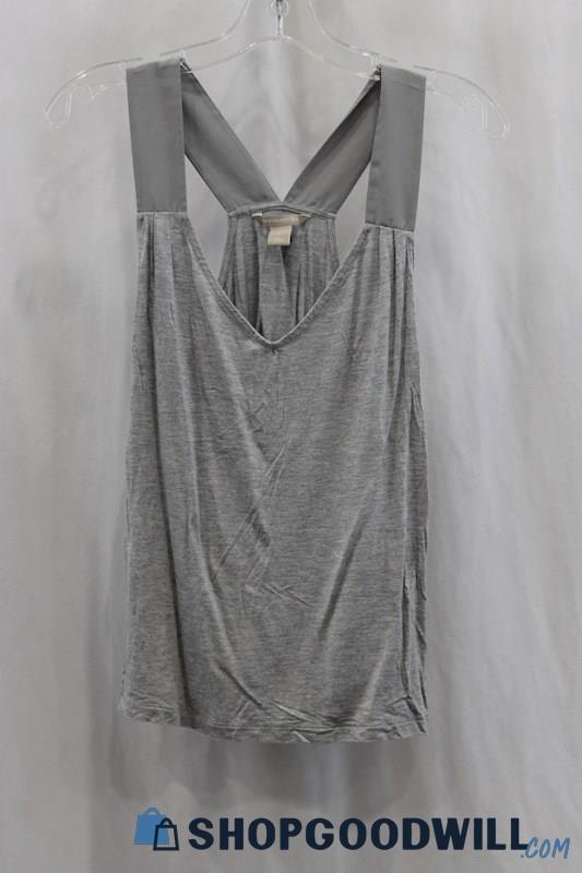 Banana Republic Women's Gray Racer Tank Shirt SZ S