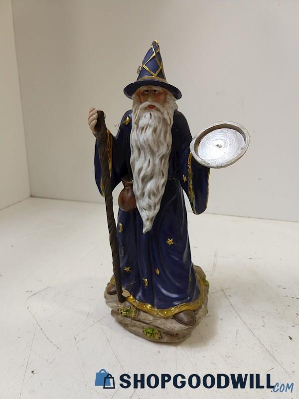 Elegant Expressions Wizard W/Resin Incense Holder Figure