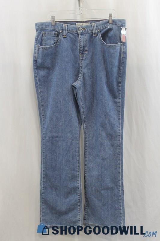 NWT Tommy Hilfiger Women's Blue Straight Leg Jean SZ 16