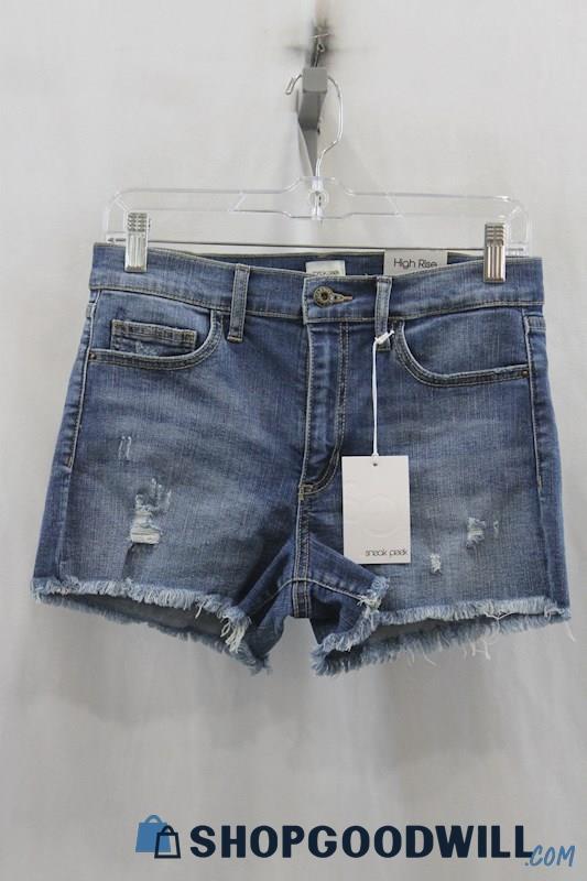 NWT Sneak Peek Women's Blue Wash Denim Short SZ M