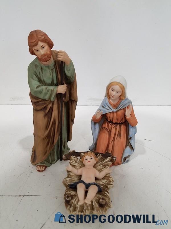 The Nativity Holy Family Collectible Figurines Set Of 3 