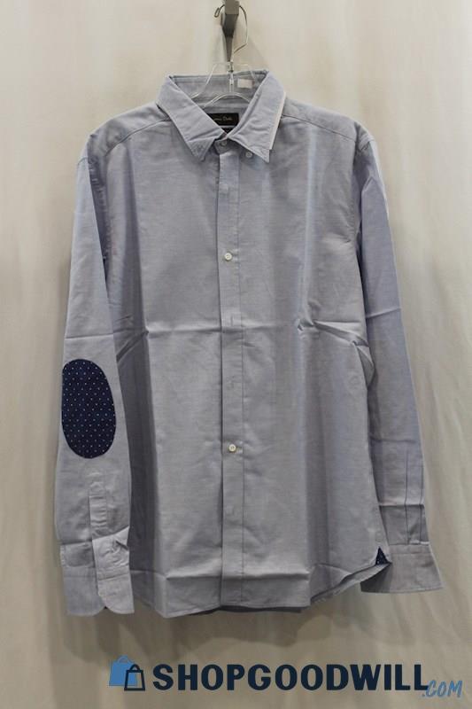 NWT Massimo Dutti Men's Blue Dress Shirt SZ M