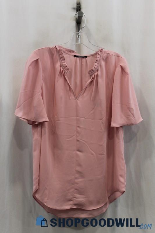 NWT Tahari Womens Pink Blouse Sz M