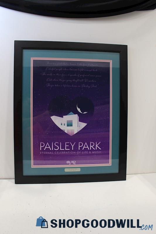 Paisley Park-Eternal Celebration of Life & Music Framed Prince Memorial Print PU