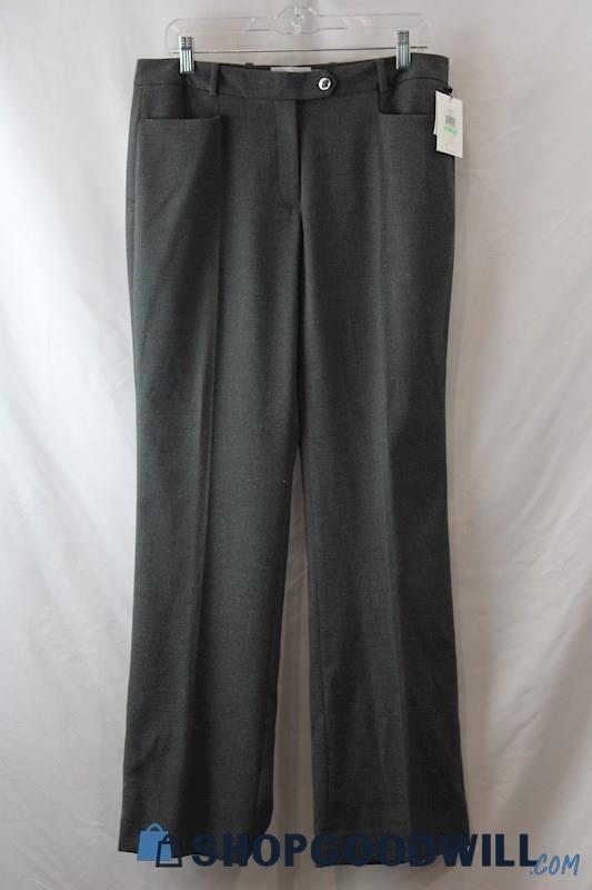 NWT Calvin Klein Women's Graphite Gray Bootcut Dress Pants sz 8