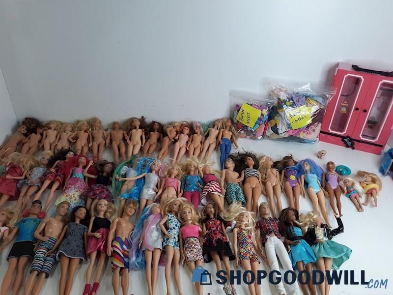  17 Pound Modern Barbie Dolls, Accessories & Wardrobe Mattel Lot