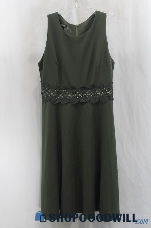 NWT Homeyee Women's Dark Green Tank Dress SZ XL