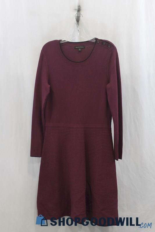 Banana Republic Women's Maroon Knit Sweater Dress SZ M