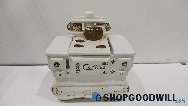 Vintage Mc Coy Stove Shaped Cookie Jar