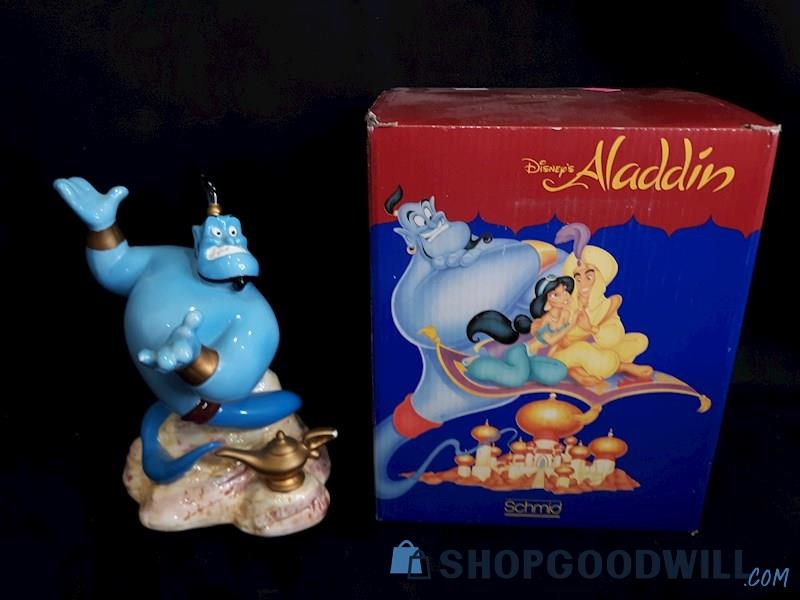 Schmid Disney Genie Aladdin Collectible Music Box Ceramic Figurine 