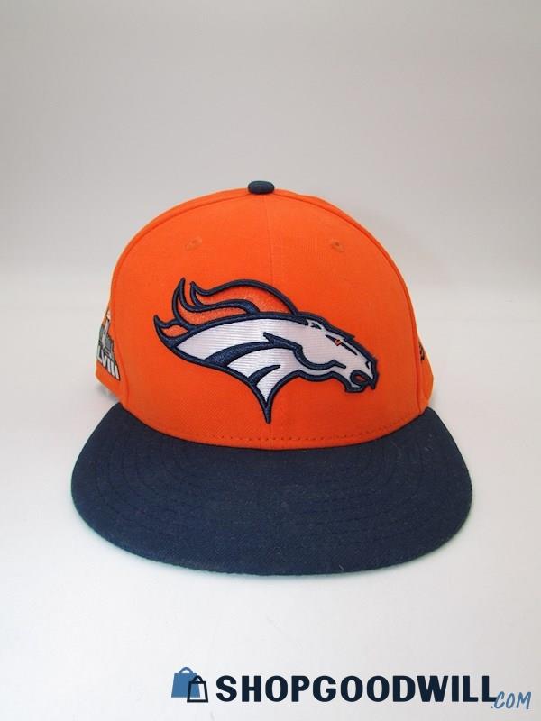 New Era 59Fifty NFL Denver Broncos Superbowl XLVIII Orange Fitted Cap SZ 7-1/2