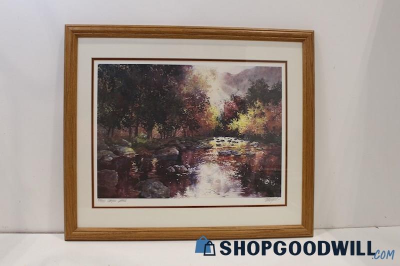 Tom Lynch Signed Framed 'Canyon Sparkle' Painting Art River Print 470/950