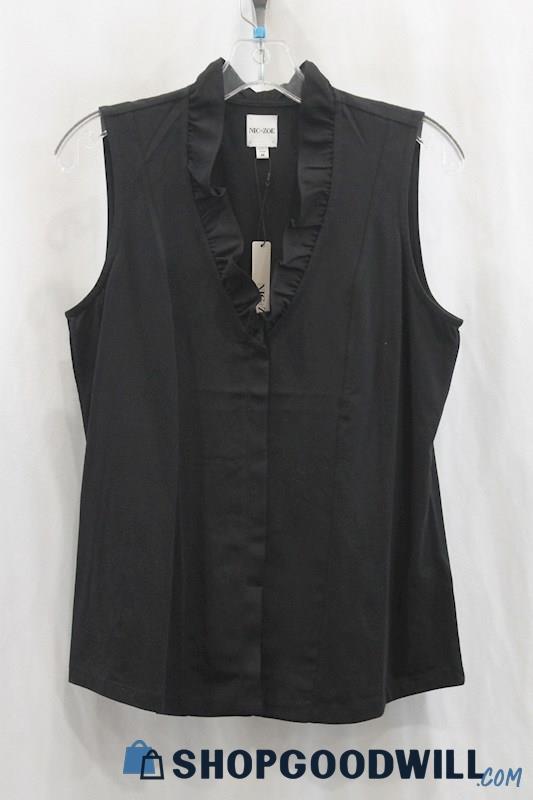 NWT Nic+Zoe Women's Black Blouse Vest SZ M