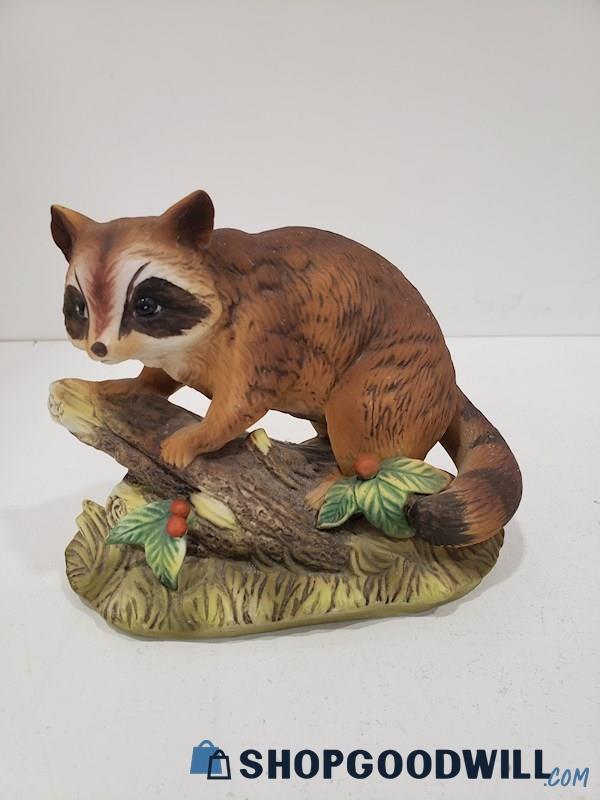 Masterpiece By Homco Porcelain Raccoon Figurine