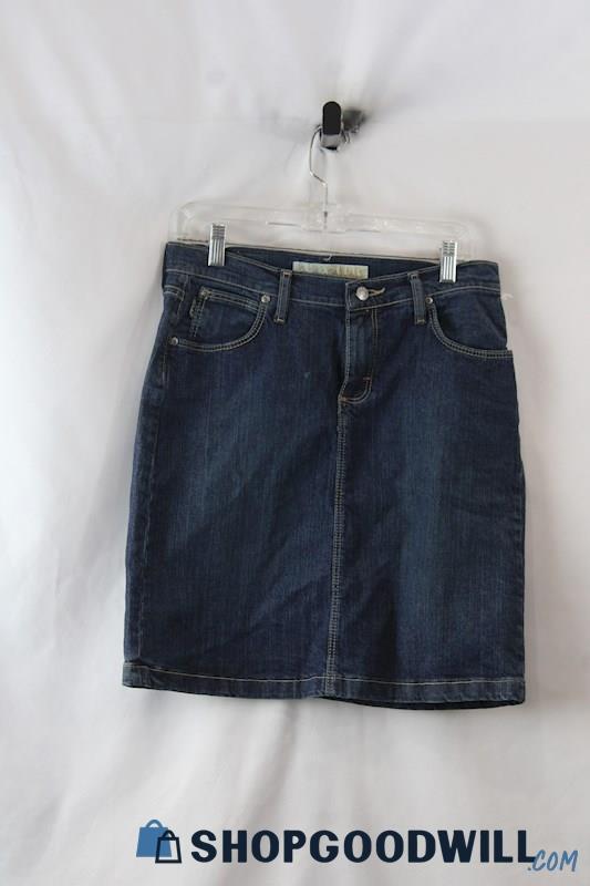 Cabela's Women's Dark Wash A-Line Denim Skirt sz 4