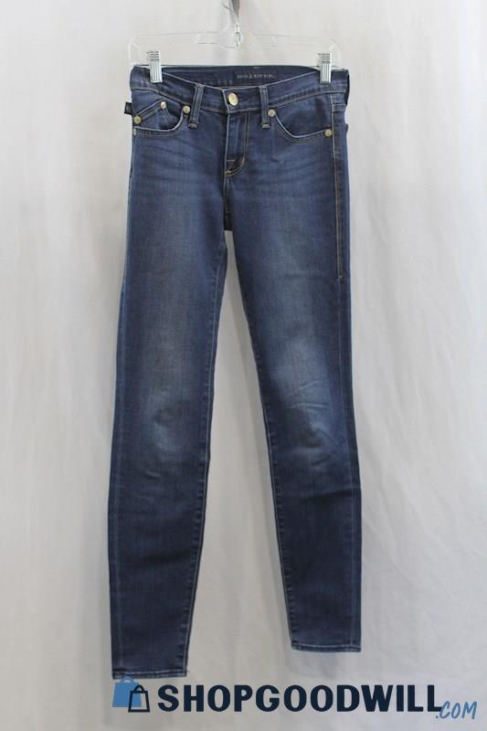 Rock & Republic Women's Blue Wash Skinny Ankle Jean SZ 0