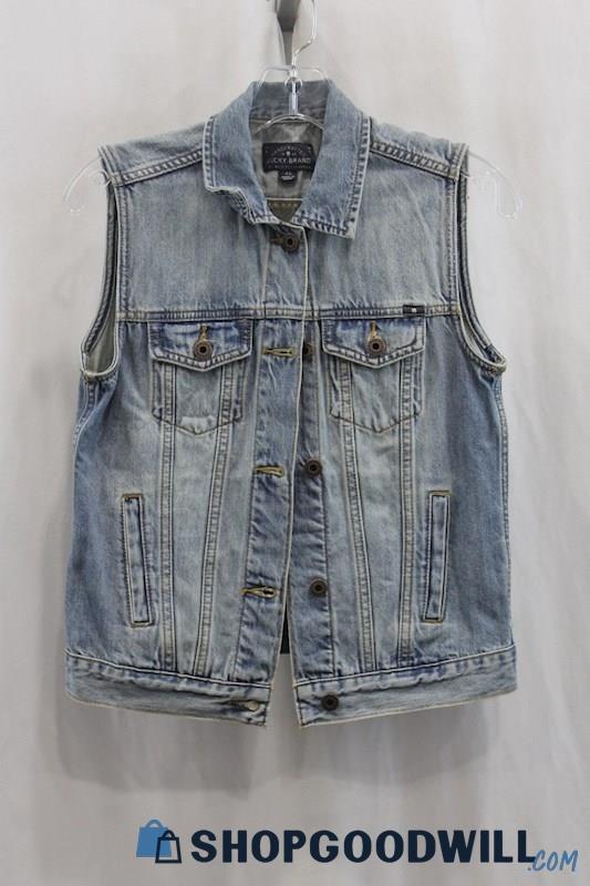 Lucky Brand Women's Indigo Denim Vest SZ XS