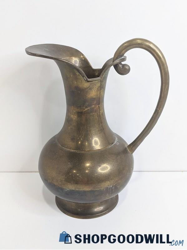 Made in India Solid Brass Metal Large Pitcher