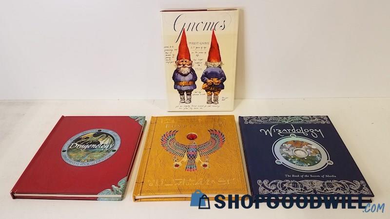 Vtg 1977-2005 Fantastical History HC Dragon/Wizard/Egypt-Ology Poortvliet Gnomes