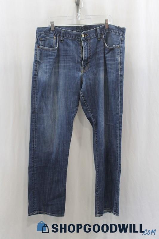 Lucky Brand Mens Blue Straight Leg Jeans Sz 38x32