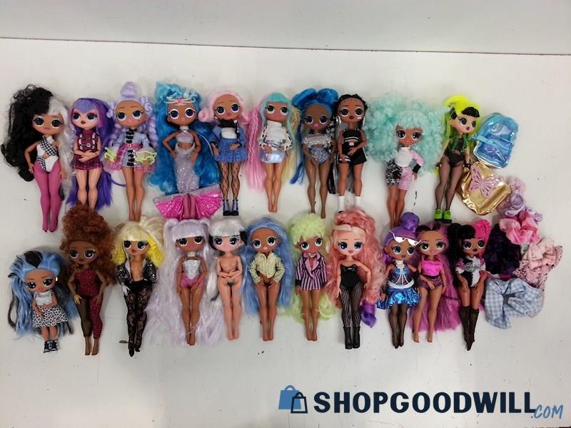 21 LOL Surprise OMG Fashion Dolls W/Clothes Mixed Lot