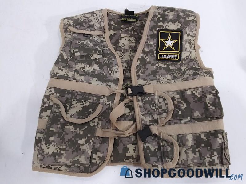 Underwraps US Army Camo Vest Size Youth M
