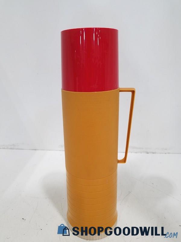 Vintage Red And White Thermos Thermo Sew