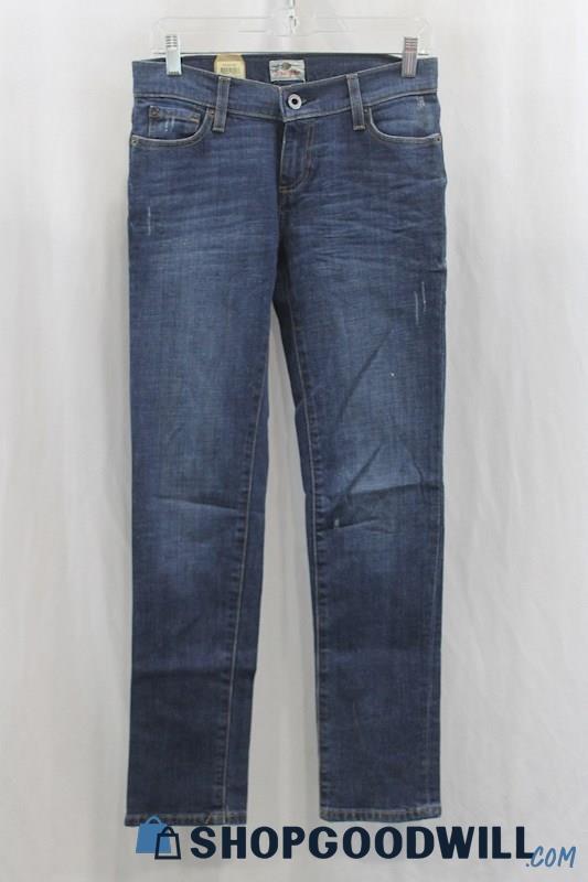 NWT Fossil Women's Blue Wash Straight Leg Jean SZ 25