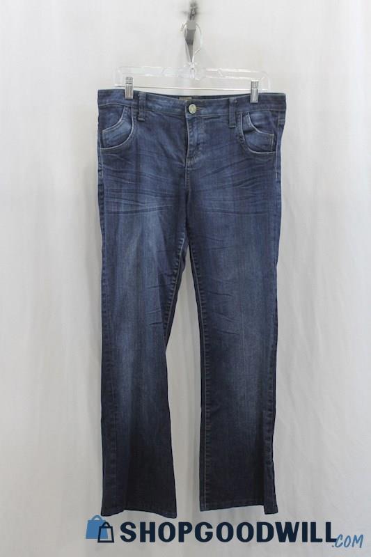 KUT Womens Dark Blue Bootcut Jeans Sz 8