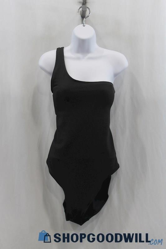 NWT Old Navy Womens Black One Shoulder One Piece Swimsuit Sz 2XL