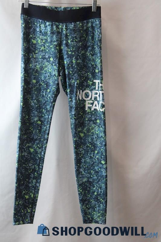 The North Face Woman's Blue/Green Capri Leggings sz M