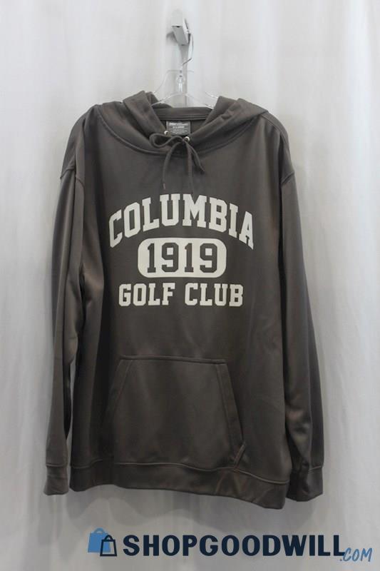 Columbia Men's Gray 'Columbia Golf Club' Pullover Hoodie SZ XL