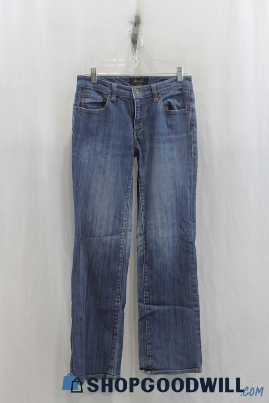 Seven7 Womens Blue Washed Bootcut Jeans Sz 4