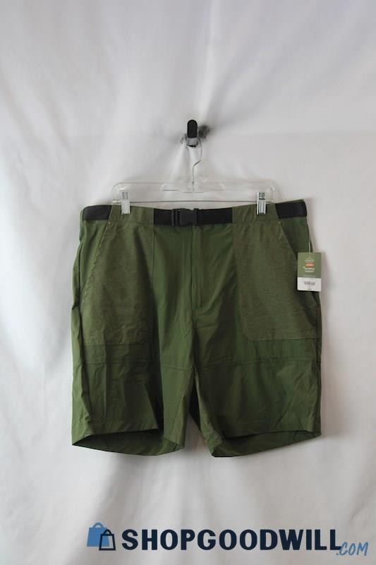 NWT St Johns Bay Men's Green Hybrid Tech Short sz 38