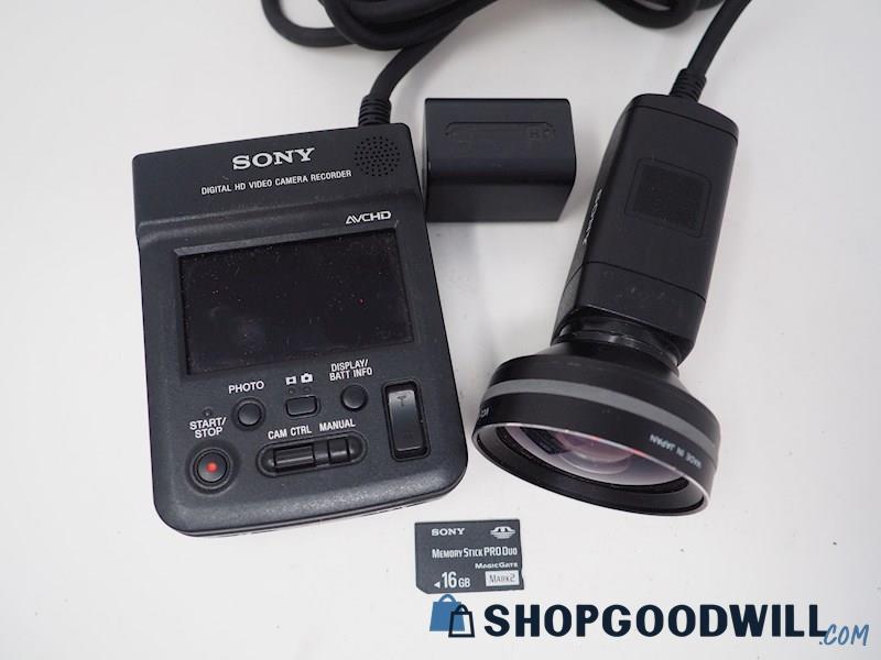 Sony Digital HD Video Camera Recorder Camcorder Crash Cam HXR-MC1P *Powers ON*