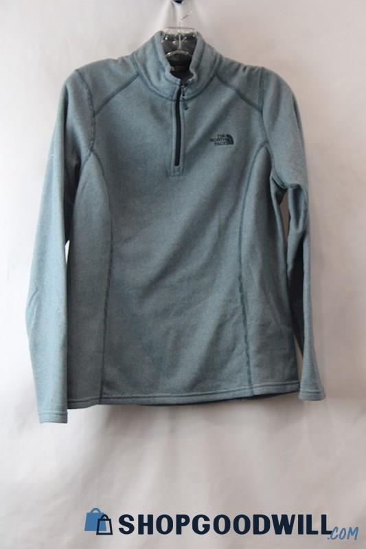 The North Face Woman's Blue 1/4 Zip Pullover Sweater sz M