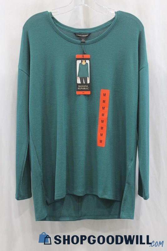 NWT Banana Republic Women's Green Long Sleeve Shirt SZ M