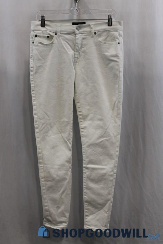 Banana Republic Women's White Skinny Ankle Jean SZ 6