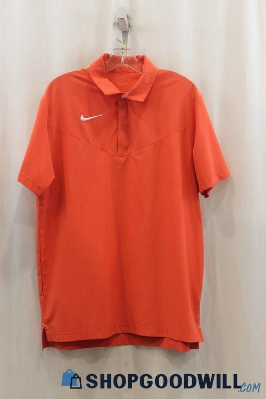 Nike Men's Red Polo Shirt SZ L