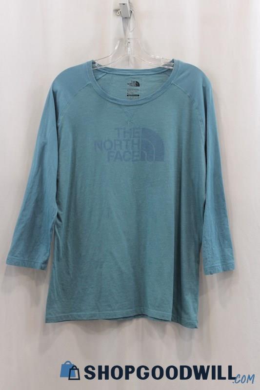 The North Face Women's Heather Blue Logo Graphic Sweatshirt SZ XL