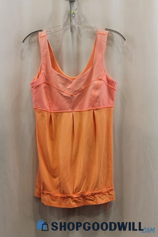 Lululemon Women's Pink/Orange Tank Shirt SZ 8