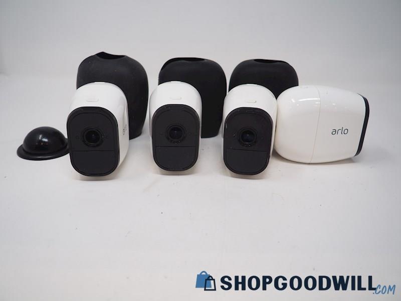4 Netgear Arlo Pro Home Security Cameras w/Batteries