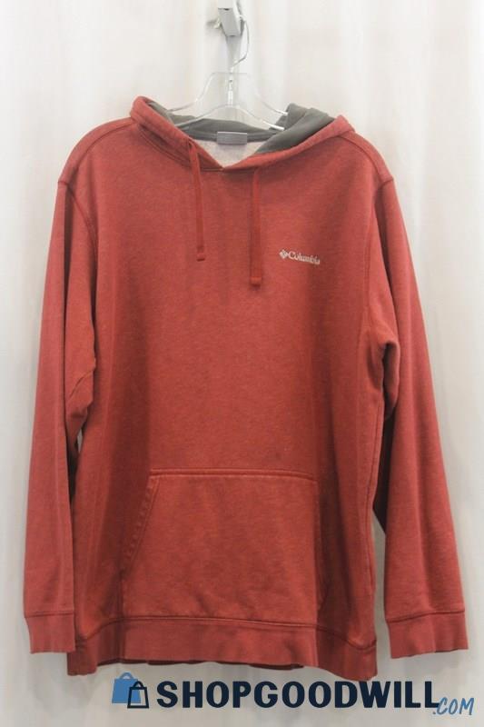 Columbia Men's Heather Red Pullover Hoodie SZ L